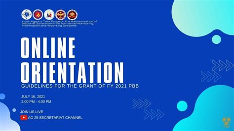 PBB 2022 Online Orientation .